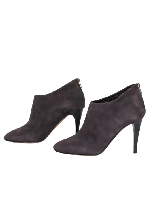 Jimmy Choo - Brown Suede Heeled Booties Sz 10