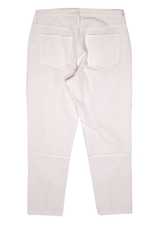 Joie - Beige Utility-Style Zippered Straight Leg High-Waist Jeans Sz 31