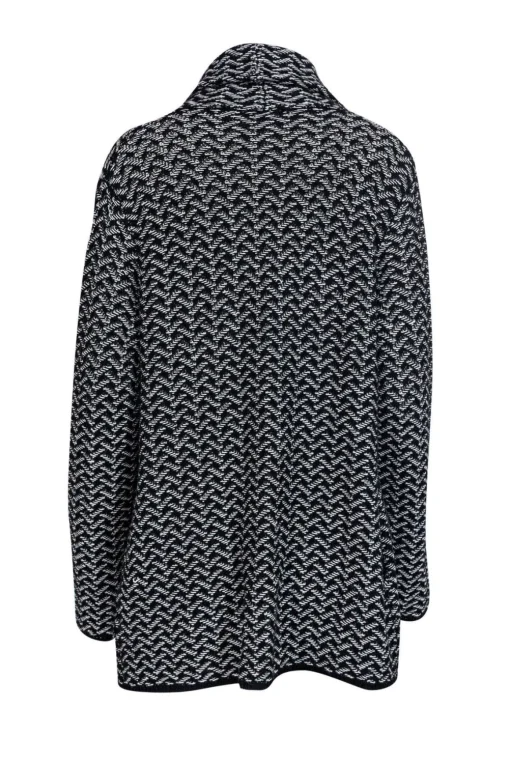 Joie - Black & White Open Front Cardigan Sz M