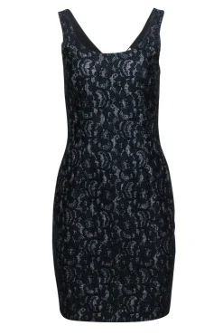 Joie - Black Lace Sleeveless Sheath Dress Sz S