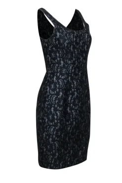 Joie - Black Lace Sleeveless Sheath Dress Sz S