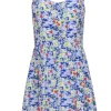 Joie - Blue Floral Sleeveless Mini Dress Sz L