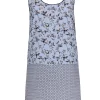 Joie - Blue Multi-Print Silk Shift Dress Sz XS