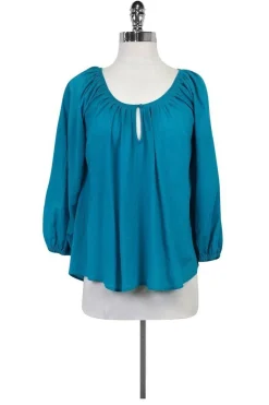 Joie - Bright Blue Cotton Blouse Sz XS
