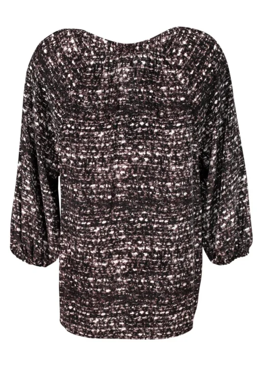 Joie - Brown & White Silk Top Sz M