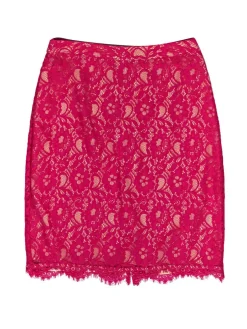 Joie - Hot Pink Floral Lace Pencil Skirt Sz M
