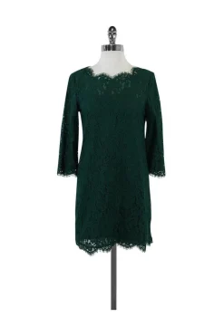 Joie - Hunter Green Lace Dress Sz XS