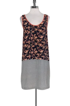 Joie - Multicolor Silk Shift Dress Sz S