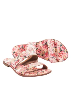 Joie - Pink Floral Print Double Strap Sandals Sz 7
