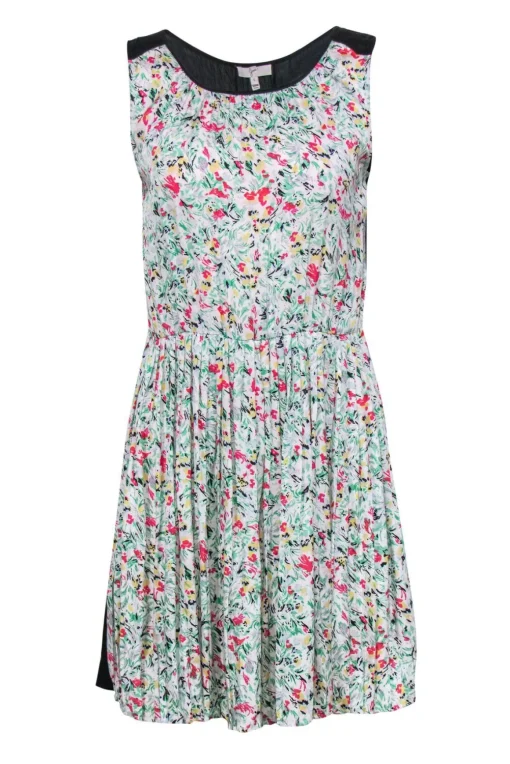 Joie - Pleated Floral Dress Sz S