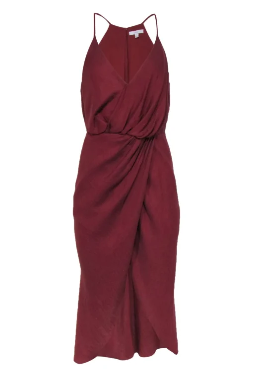 Joie - Rust Red Tulip Front Midi Dress Sz S