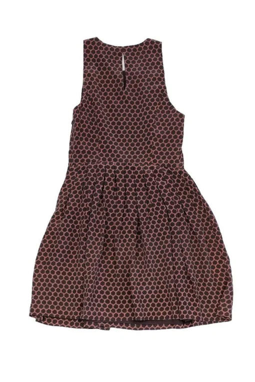 Joie - Silk Grey & Pink Sunburst Dress Sz S