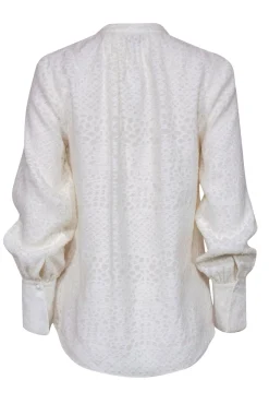 Joie - White Textured Long Sleeve Button-Up 
