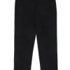 Joseph Ribkoff - Black Velvet Polka Dot High-Waist Straight Leg Trousers Sz 4