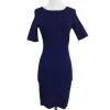 Karen Millen - Navy Textured Bodycon Dress Sz 2