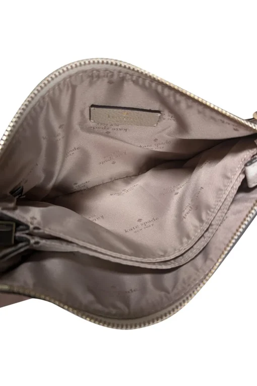 Kate spade - Beige & Cream Pebbled Leather Crossbody Bag