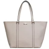Kate Spade - Beige Textured Large Zippered Tote Bag