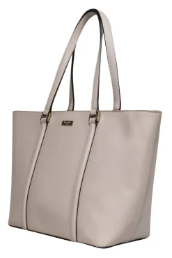 Kate Spade - Beige Textured Large Zippered Tote Bag