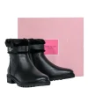 Kate Spade - Black Leather Faux Fur Trim Short Bot Sz 6.5