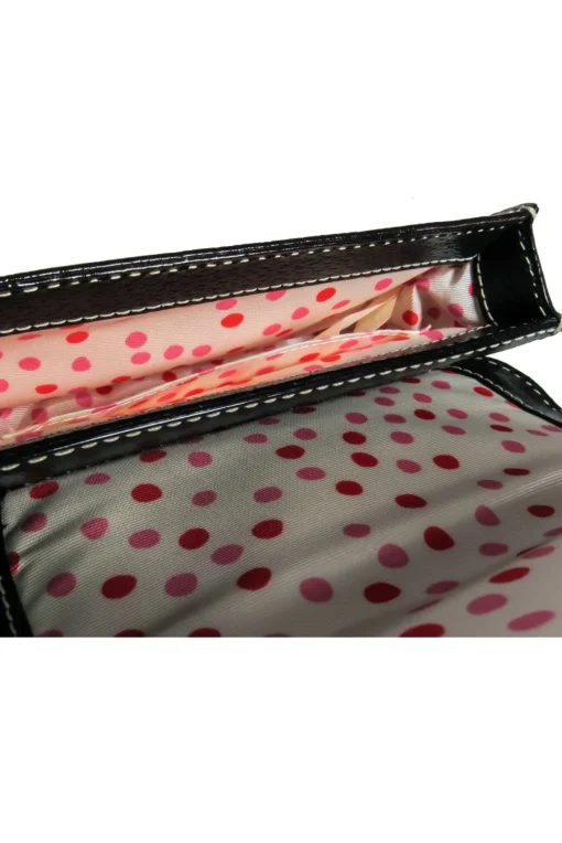 Kate Spade - Black Mini Crossbody w/ Cream Stitching Detail