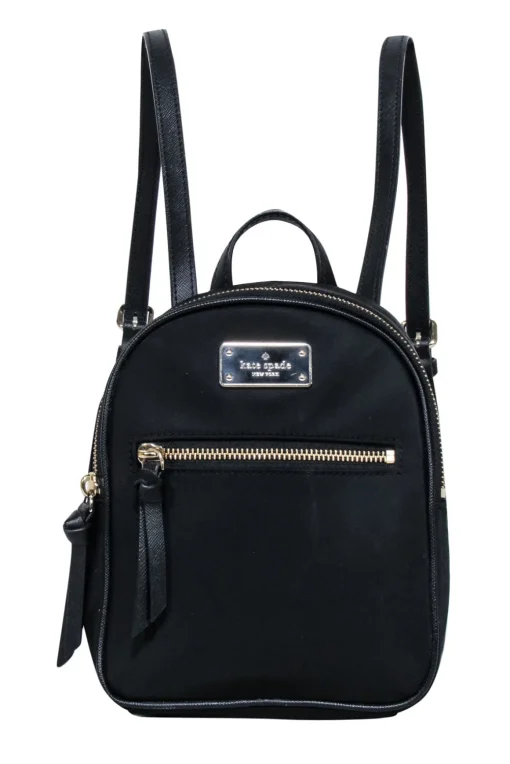 Kate Spade - Black Nylon Mini Backpack