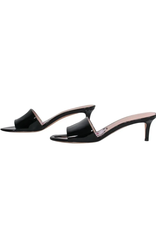 Kate Spade - Black Patent Leather Kitten Heels Sz 7.5