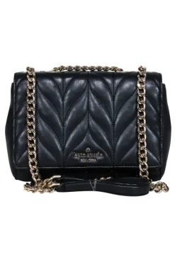 Kate Spade - Black Quilted Leather Crossbody Bag