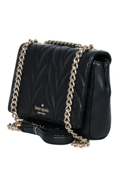 Kate Spade - Black Quilted Leather Crossbody Bag