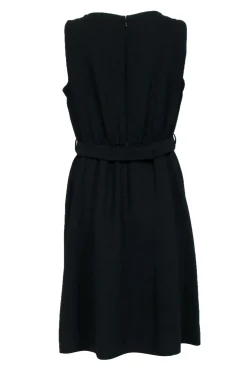 Kate Spade - Black Sleeveless Work Dress w/ Pink & Cream Middle Sz 12