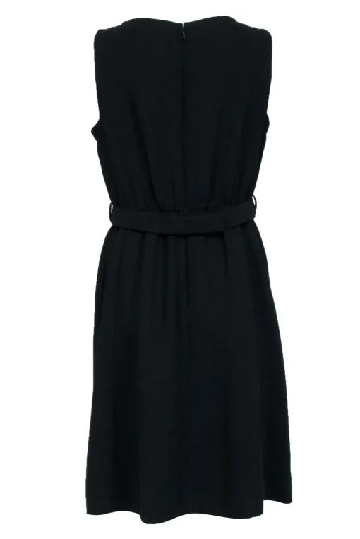 Kate Spade - Black Sleeveless Work Dress w/ Pink & Cream Middle Sz 12
