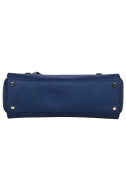 Kate Spade - Blue Textured Leather Flap Shoulder Bag