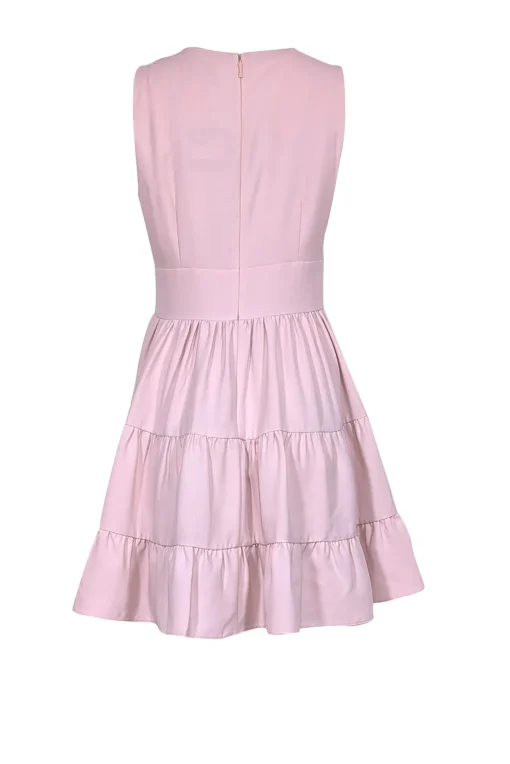 Kate Spade - Blush Pink Sleeveless Dress w/ Embroidered Floral Design Sz 8