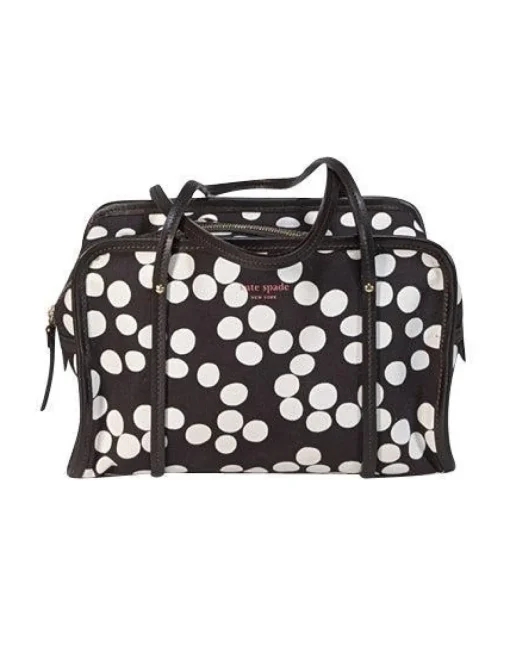 Kate Spade - Brown & White Polka Dot Print Shoulder Bag
