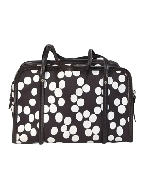 Kate Spade - Brown & White Polka Dot Print Shoulder Bag