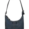 Kate Spade - Dark Wash Denim & Leather Stitched Mini Handbag