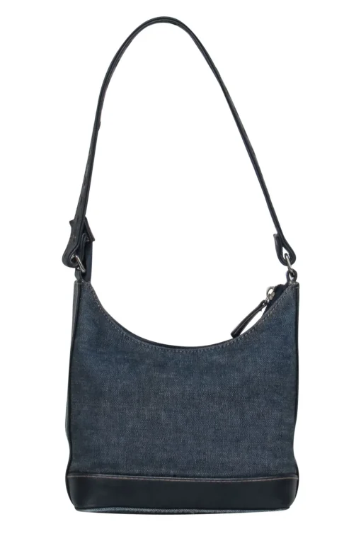 Kate Spade - Dark Wash Denim & Leather Stitched Mini Handbag