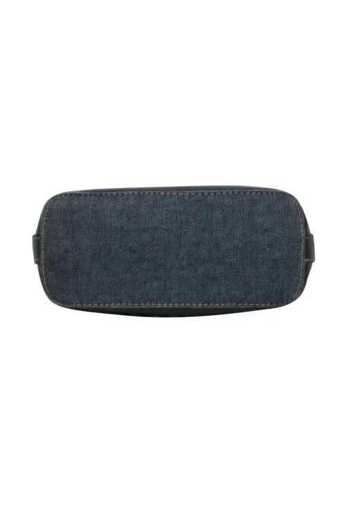 Kate Spade - Dark Wash Denim & Leather Stitched Mini Handbag