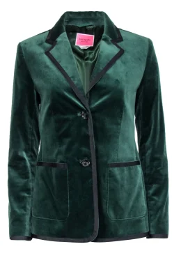 Kate Spade - Emerald Green Velvet Blazer Sz 2