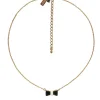Kate Spade - Gold, Black & White "Take a Bow" Statement Necklace