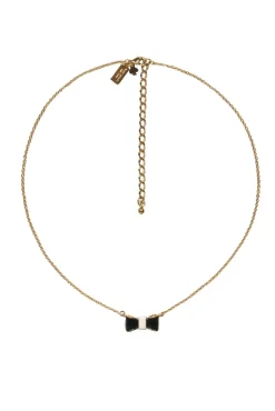 Kate Spade - Gold, Black & White "Take a Bow" Statement Necklace