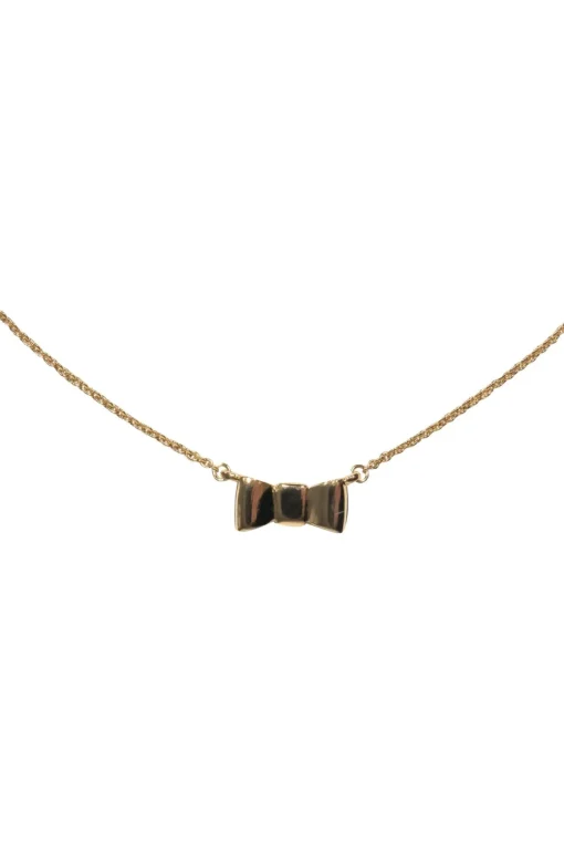 Kate Spade - Gold, Black & White "Take a Bow" Statement Necklace