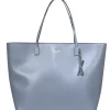 Kate Spade - Gray Smooth Large Leather Zippered Tote
