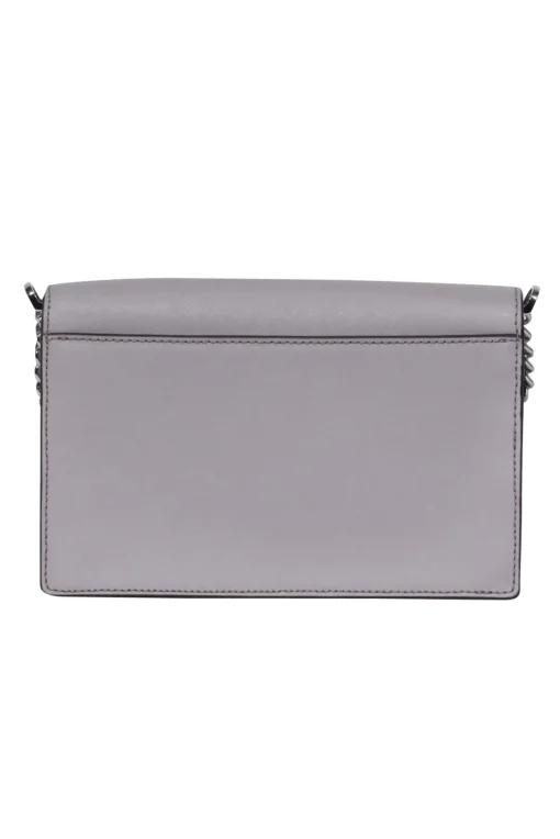 Kate Spade - Light Gray Textured Leather "Cameron" Convertible Crossbody