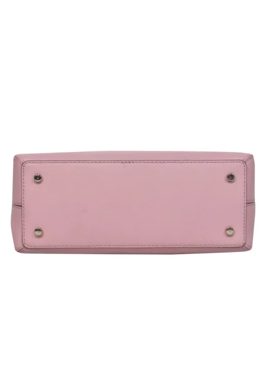 Kate Spade - Light Pink Pebbled Leather Convertible Satchel w/ Bow