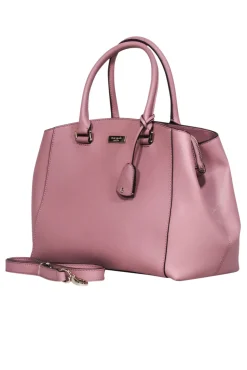 Kate Spade - Mauve Saffiano Leather Satchel
