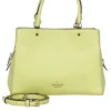 Kate Spade - Neon Yellow Pebbled Leather Satchel Bag