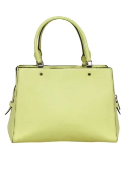 Kate Spade - Neon Yellow Pebbled Leather Satchel Bag