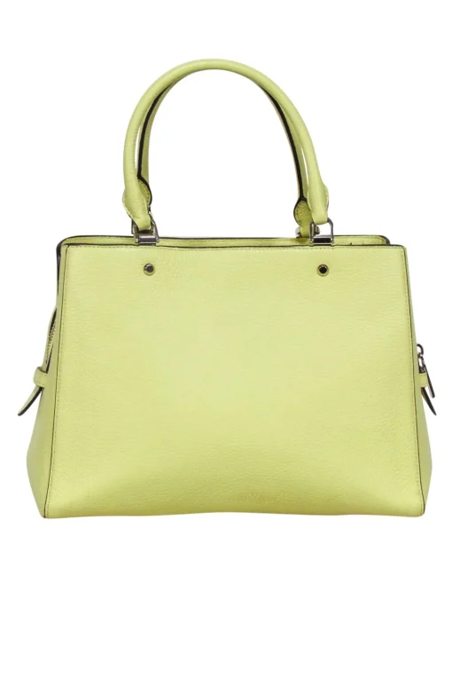 Kate Spade - Neon Yellow Pebbled Leather Satchel Bag