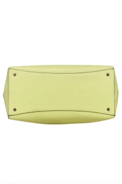 Kate Spade - Neon Yellow Pebbled Leather Satchel Bag