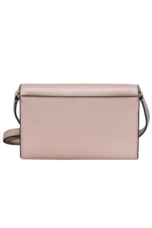 Kate Spade - Nude Fold-Over Mini Crossbody Purse